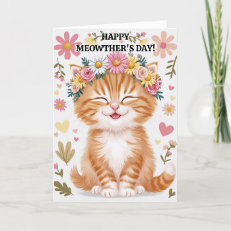Festiva Tarjeta de Mascota de la carta Fancy Kitty Mother'