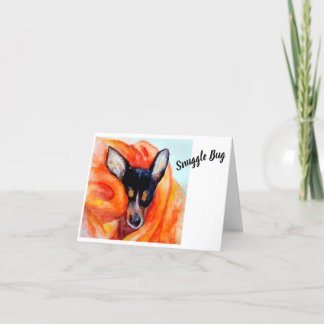 Festiva Tarjeta de Mascota de vacaciones