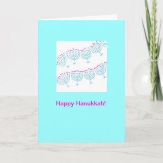 Festiva Tarjeta de Menorahs Chanukah del baile