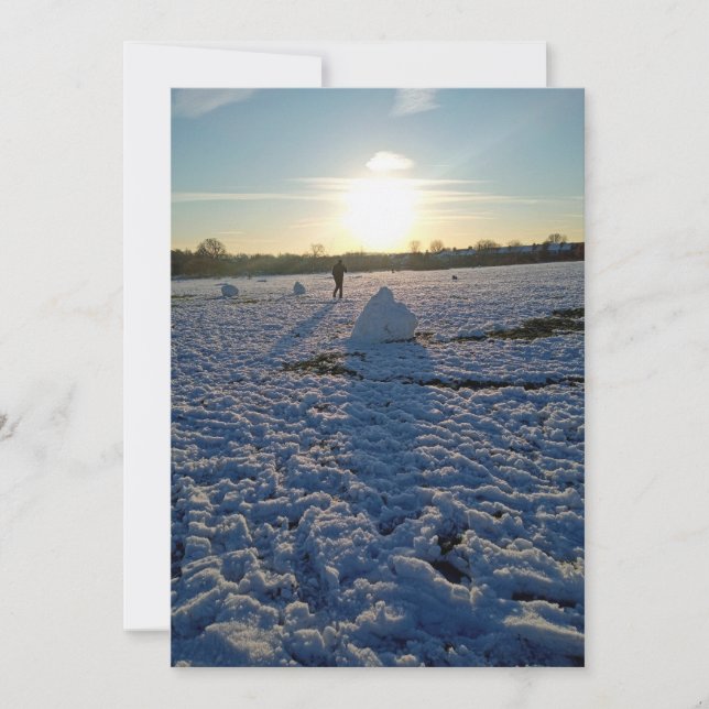 Festiva Tarjeta de mensaje de fiestas (Anverso)