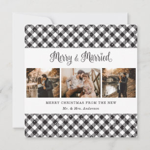 Festiva Tarjeta de moro y Navidades casados con blanco neg