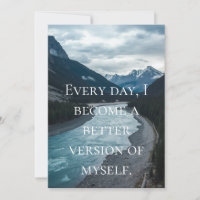Tarjeta de Motivación de Afirmación Diaria
