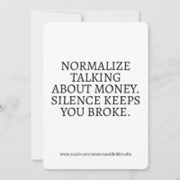 Tarjeta de motivación de mentalidad de dinero,rega