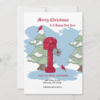 Tarjeta de Movimiento de Correo de Invierno