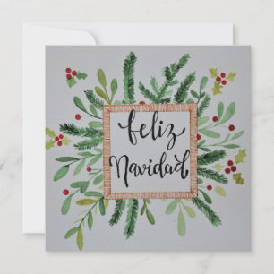 Festiva Tarjeta de navegación acuarela