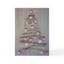 Tarjeta de Navidad, árbol