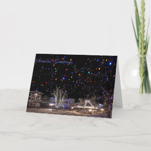 Festiva Tarjeta de Navidad:  'Aurora boreal