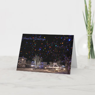 Festiva Tarjeta de Navidad:  'Aurora boreal