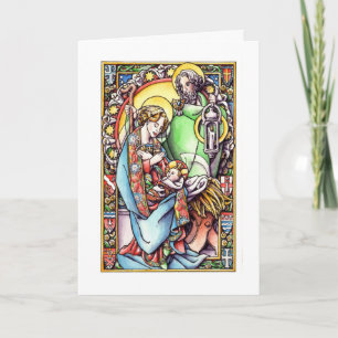 Festiva Tarjeta de Navidad: La natividad