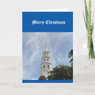 Festiva Tarjeta de navidad, religiosa, cristiana, iglesia