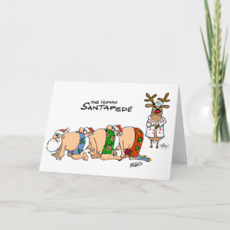 Festiva tarjeta de navidad, saludos estacionales