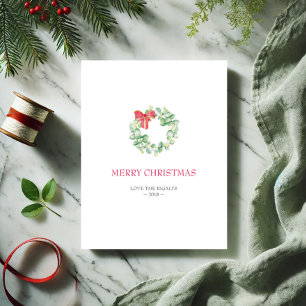 Festiva Tarjeta de navidad, tarjeta de vacaciones