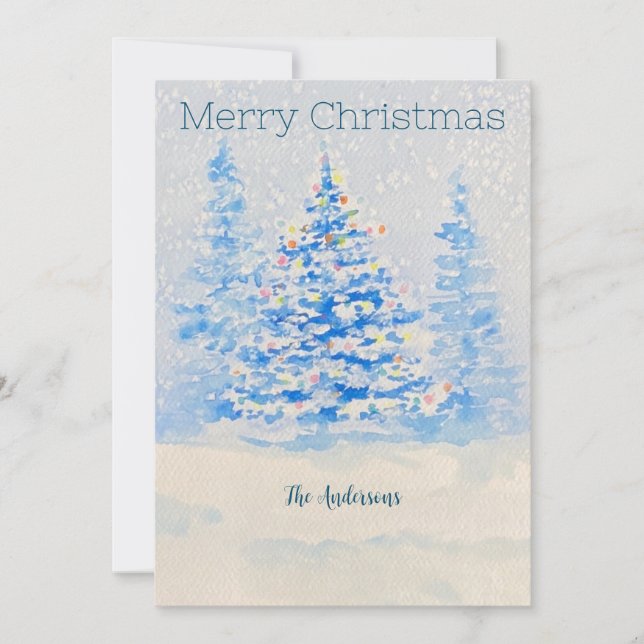 Festiva tarjeta de navidades (Anverso)