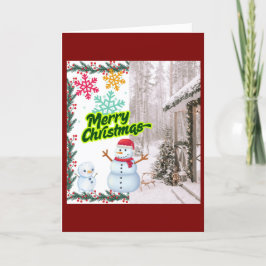 Festiva tarjeta de navidades