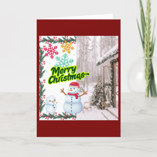 Festiva tarjeta de navidades