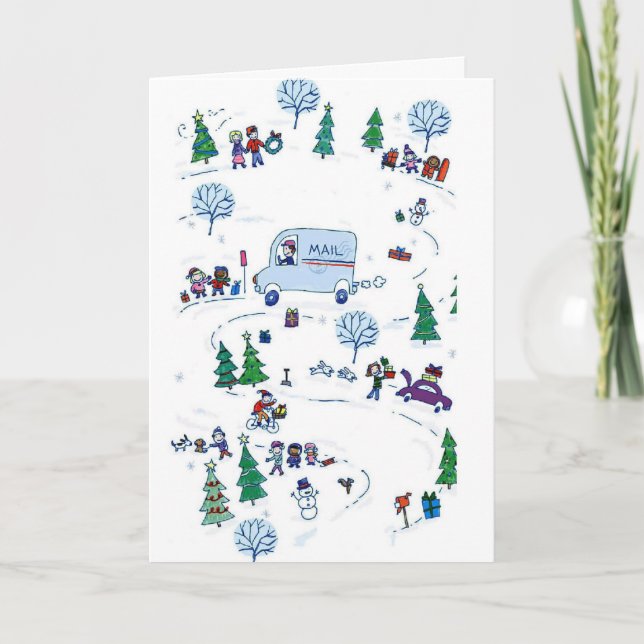 Festiva tarjeta de navidades (Anverso)