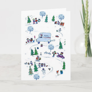 Festiva tarjeta de navidades