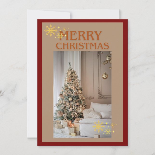 Festiva tarjeta de navidades (Anverso)