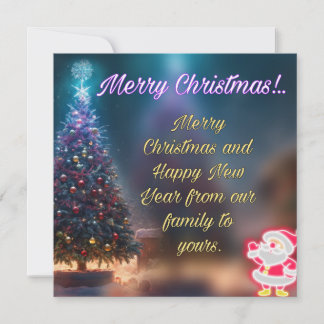 Festiva tarjeta de navidades