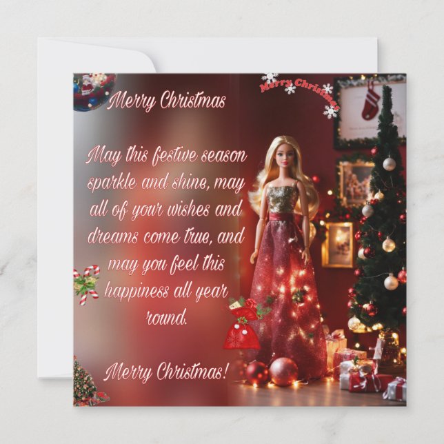 Festiva tarjeta de navidades (Anverso)