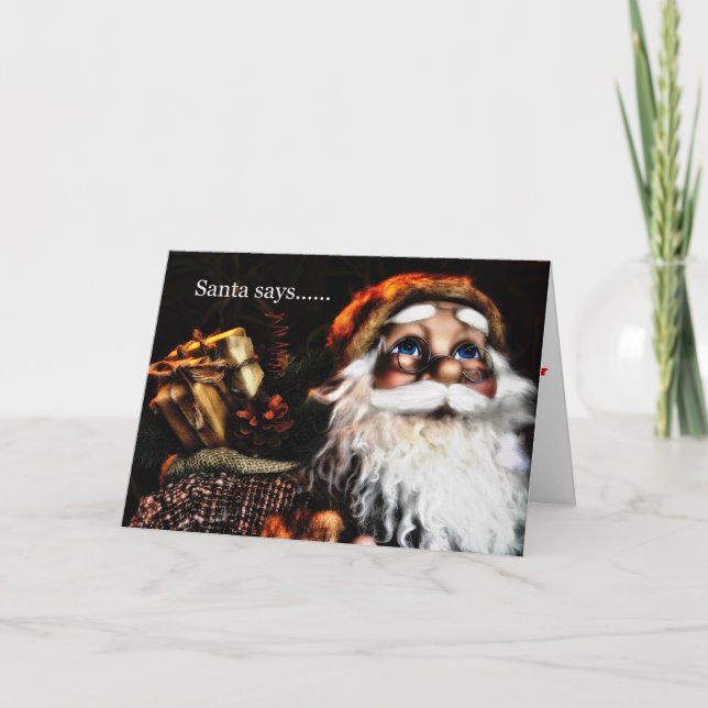 Festiva tarjeta de navidades (Anverso)