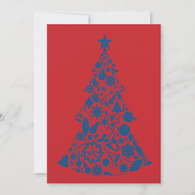 Festiva Tarjeta de Navidades 5x7 (Anverso)