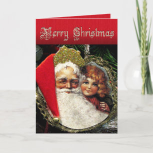 Festiva Tarjeta de Navidades a la antigua