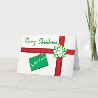 Festiva Tarjeta de Navidades actuales envueltos