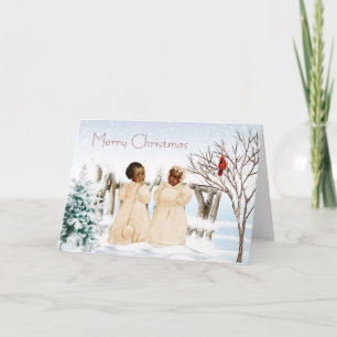 Festiva Tarjeta de Navidades afroamericanos