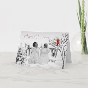 Festiva Tarjeta de Navidades afroamericanos