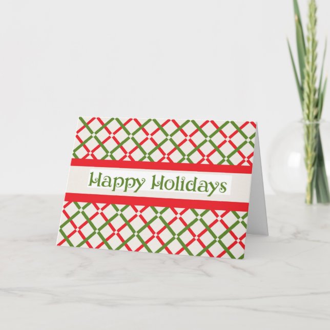 Festiva Tarjeta de Navidades alegres (Anverso)