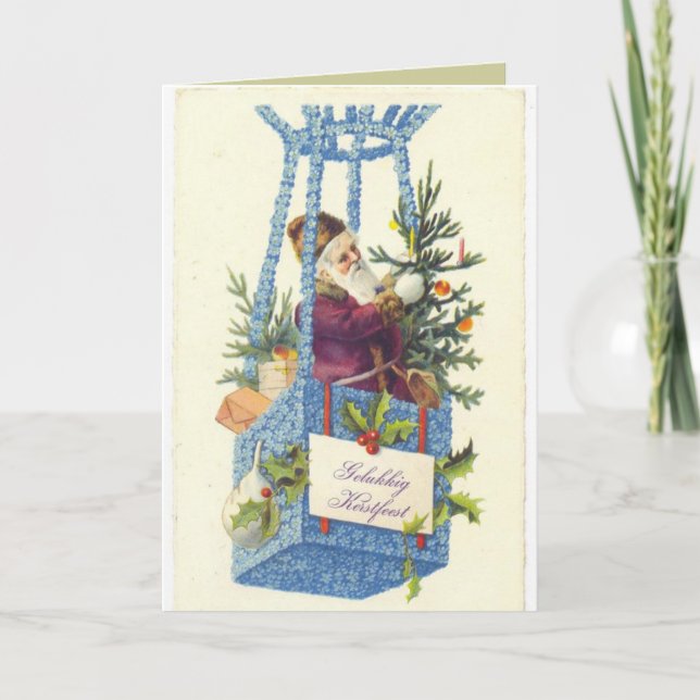 Festiva Tarjeta de Navidades alemana (Anverso)