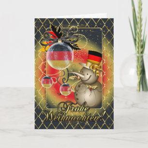 Festiva Tarjeta de Navidades alemanes - Frohe Weihnachten