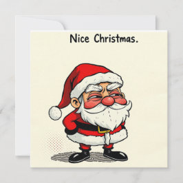 Festiva Tarjeta de Navidades amables - ‘Papá Noel Cheeky’ 