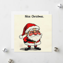 Festiva Tarjeta de Navidades amables - ‘Papá Noel Cheeky’