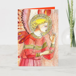 Festiva Tarjeta de Navidades Angel