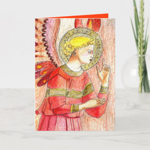 Festiva Tarjeta de Navidades Angel