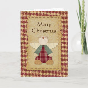 Festiva Tarjeta de Navidades Ángel Primitivo
