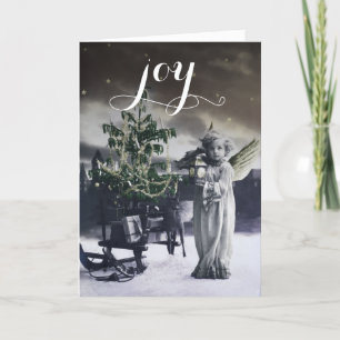 Festiva Tarjeta de Navidades Angelic Vintage de Italia