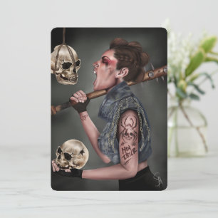 Festiva Tarjeta de Navidades anticonvencionales - Punk de 