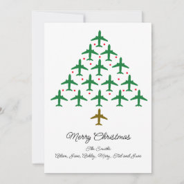 Festiva Tarjeta de Navidades arriba y lejos