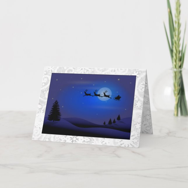 Festiva Tarjeta de Navidades Art Deco (Anverso)