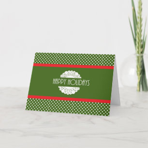 Festiva Tarjeta de Navidades Art Deco