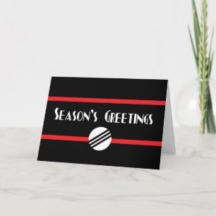 Festiva Tarjeta de Navidades Art Deco