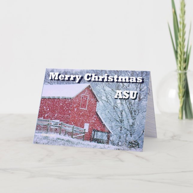 Festiva Tarjeta de Navidades ASU (Anverso)
