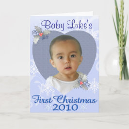 Festiva Tarjeta de Navidades Baby Boy 1