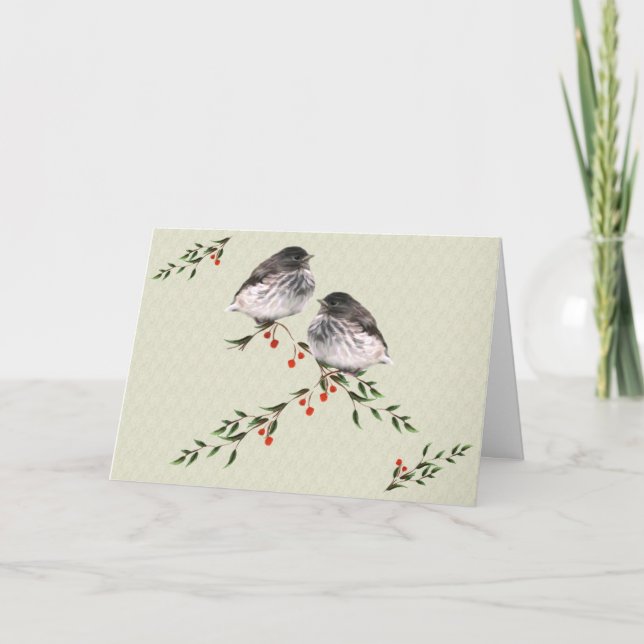 Festiva Tarjeta de Navidades Baby Juncos (Anverso)