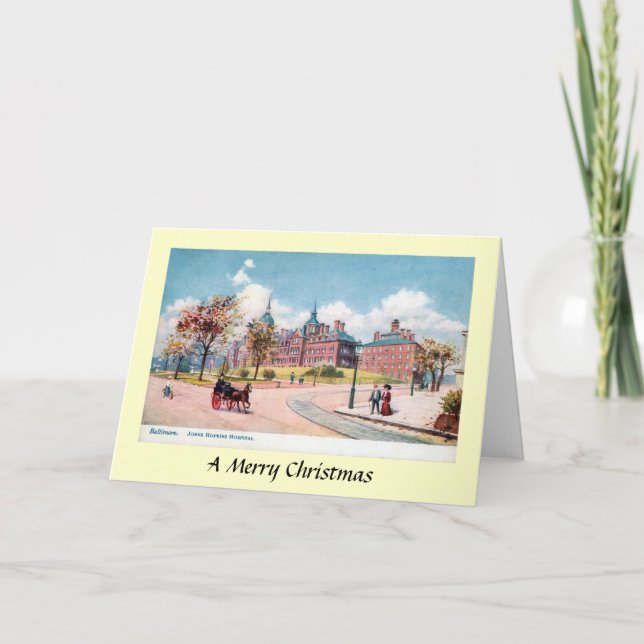 Festiva Tarjeta de Navidades - Baltimore, Maryland (Anverso)