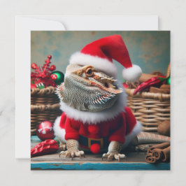 Festiva Tarjeta de Navidades Beardie