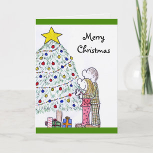 Festiva Tarjeta de Navidades Bendecidos del Pueblo de Lizz